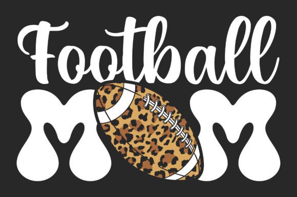 Football Mom Retro SVG: Graphics for Crafts