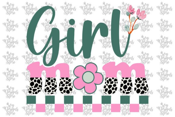 Girl Mom Mom SVG: Graphics for Crafts & Brands