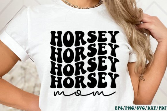 Horsey Mom Retro SVG: Graphics for Crafts & Blogs