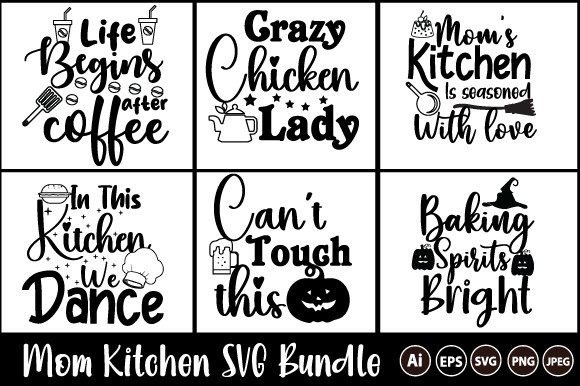 Mom Kitchen SVG Bundle: Crafts & Graphics Review