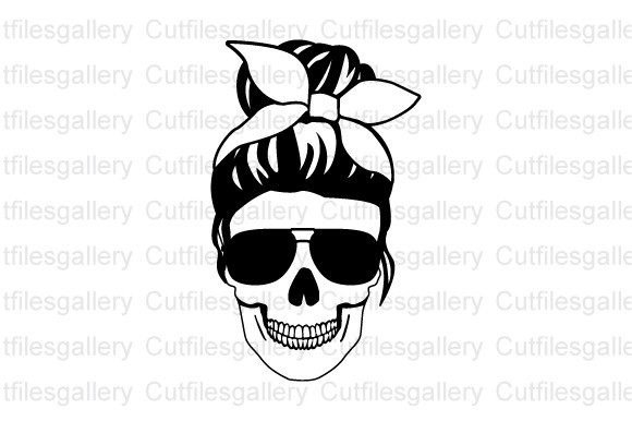 Mom Skull SVG: Edgy Crafts & Graphics for Brands