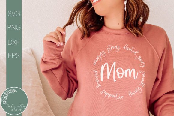 Mother's Day SVG: Round Graphics for Crafts