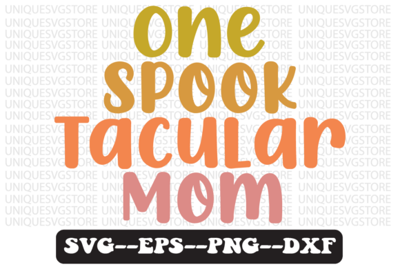 One SpookTacular Mom Retro Svg: Graphics for Crafts