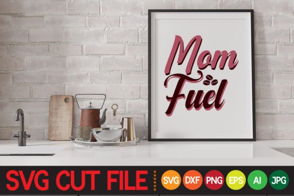 Retro Mom Fuel SVG for Crafts and Graphics