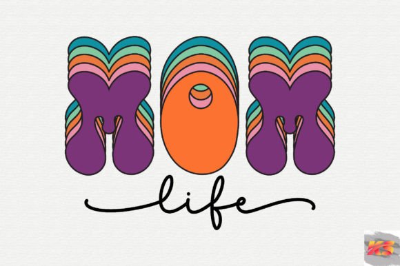 Retro Mom Life SVG: Graphics for Crafts & Blogs