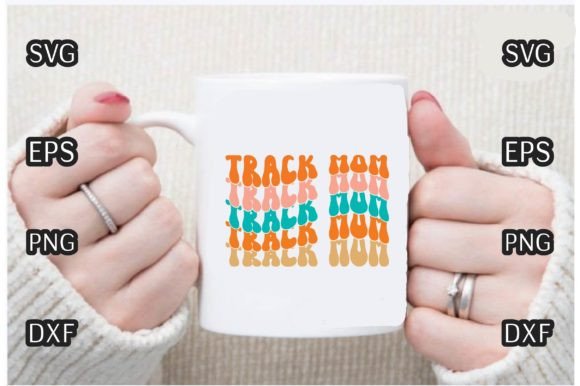 Track Mom Retro SVG Bundle: Graphics for Crafts